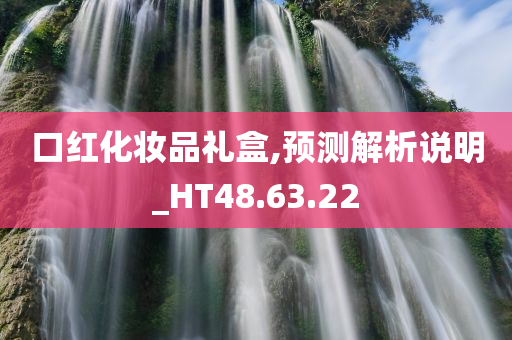 口红化妆品礼盒,预测解析说明_HT48.63.22