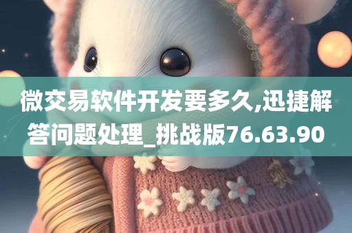 微交易软件开发要多久,迅捷解答问题处理_挑战版76.63.90