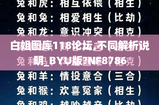 白姐图库118论坛,不同解析说明_BYU版?NF8786