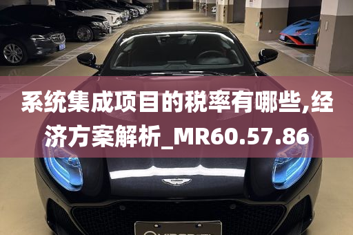 系统集成项目的税率有哪些,经济方案解析_MR60.57.86