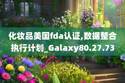 化妆品美国fda认证,数据整合执行计划_Galaxy80.27.73