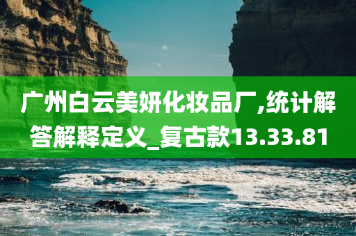 广州白云美妍化妆品厂,统计解答解释定义_复古款13.33.81