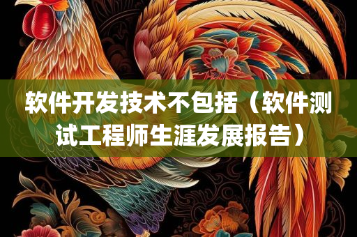 软件开发技术不包括（软件测试工程师生涯发展报告）