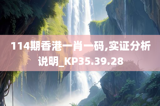 114期香港一肖一码,实证分析说明_KP35.39.28