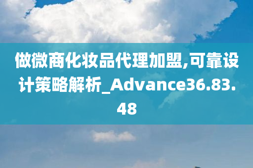 做微商化妆品代理加盟,可靠设计策略解析_Advance36.83.48