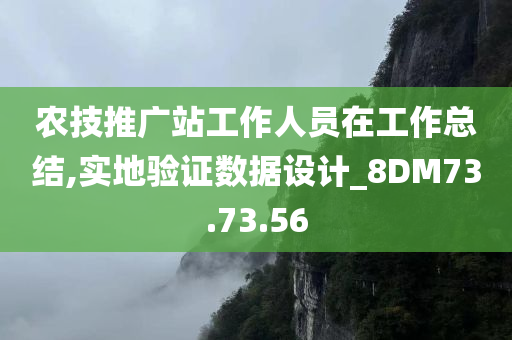 农技推广站工作人员在工作总结,实地验证数据设计_8DM73.73.56