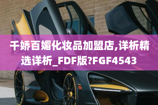 千娇百媚化妆品加盟店,详析精选详析_FDF版?FGF4543