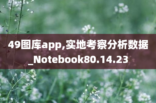 49图库app,实地考察分析数据_Notebook80.14.23