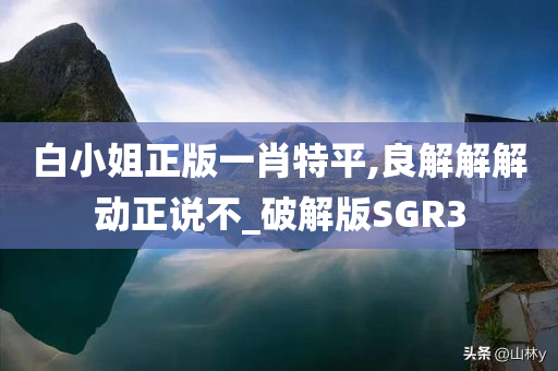 白小姐正版一肖特平,良解解解动正说不_破解版SGR3