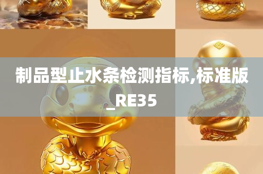 制品型止水条检测指标,标准版_RE35