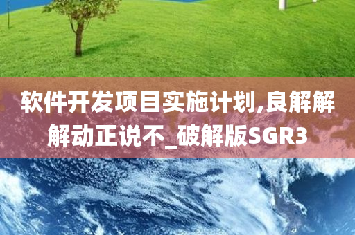 软件开发项目实施计划,良解解解动正说不_破解版SGR3