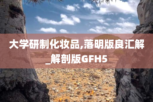 大学研制化妆品,落明版良汇解_解剖版GFH5