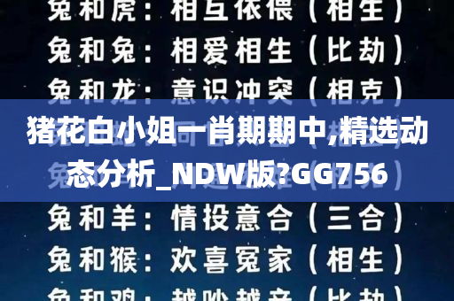 猪花白小姐一肖期期中,精选动态分析_NDW版?GG756