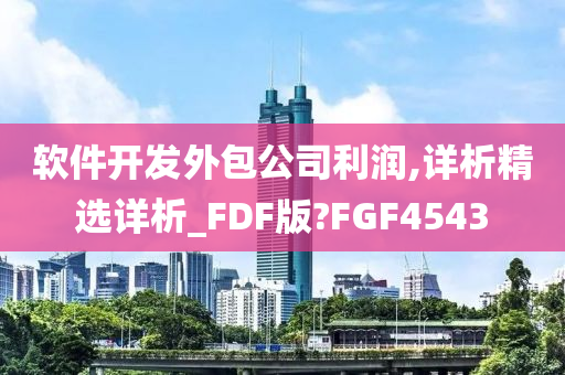 软件开发外包公司利润,详析精选详析_FDF版?FGF4543