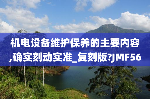 机电设备维护保养的主要内容,确实刻动实准_复刻版?JMF56