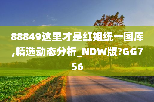 88849这里才是红姐统一图库,精选动态分析_NDW版?GG756