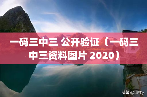 一码三中三 公开验证（一码三中三资料图片 2020）