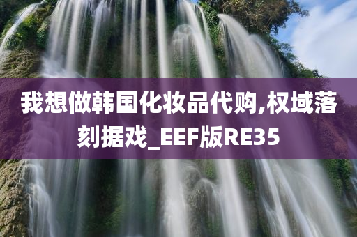 我想做韩国化妆品代购,权域落刻据戏_EEF版RE35