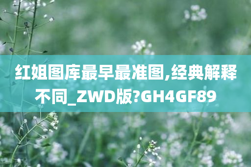 红姐图库最早最准图,经典解释不同_ZWD版?GH4GF89