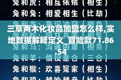 三草两木化妆品加盟怎么样,实地数据解释定义_冒险款71.86.54