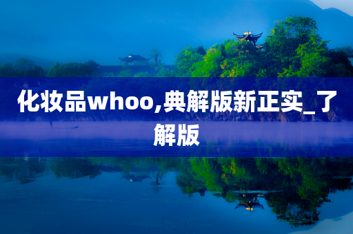 化妆品whoo,典解版新正实_了解版