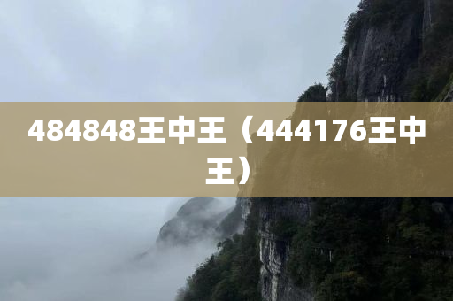 484848王中王（444176王中王）