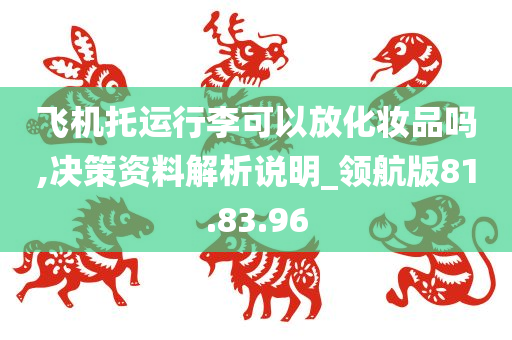 飞机托运行李可以放化妆品吗,决策资料解析说明_领航版81.83.96