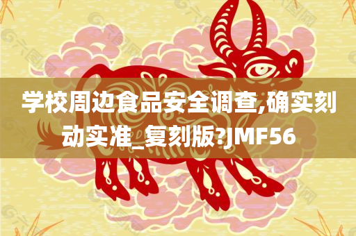 学校周边食品安全调查,确实刻动实准_复刻版?JMF56