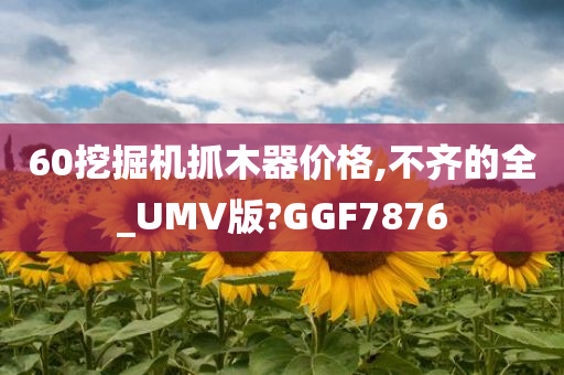 60挖掘机抓木器价格,不齐的全_UMV版?GGF7876