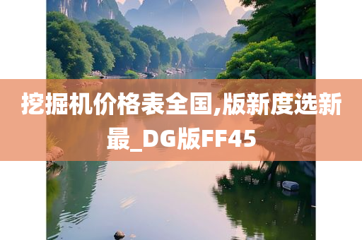 挖掘机价格表全国,版新度选新最_DG版FF45