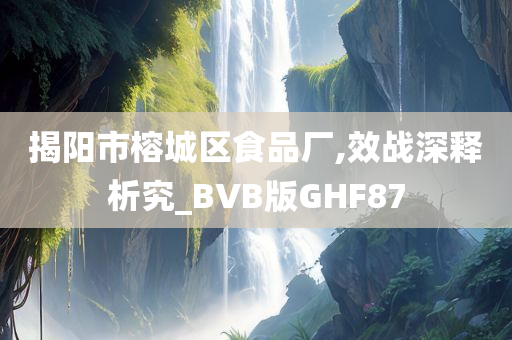 揭阳市榕城区食品厂,效战深释析究_BVB版GHF87