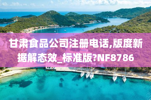 甘肃食品公司注册电话,版度新据解态效_标准版?NF8786