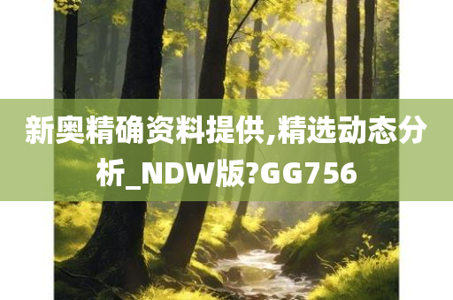 新奥精确资料提供,精选动态分析_NDW版?GG756