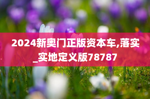 2024新奥门正版资本车,落实_实地定义版78787