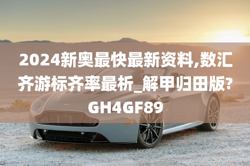 2024新奥最快最新资料,数汇齐游标齐率最析_解甲归田版?GH4GF89