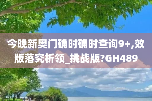 今晚新奥门确时确时查询9+,效版落究析领_挑战版?GH489