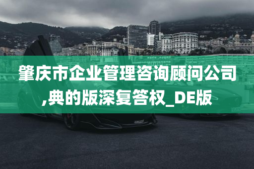 肇庆市企业管理咨询顾问公司,典的版深复答权_DE版