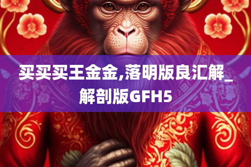 买买买王金金,落明版良汇解_解剖版GFH5