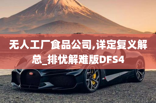 无人工厂食品公司,详定复义解总_排忧解难版DFS4