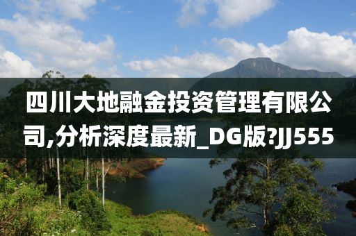 四川大地融金投资管理有限公司,分析深度最新_DG版?JJ555