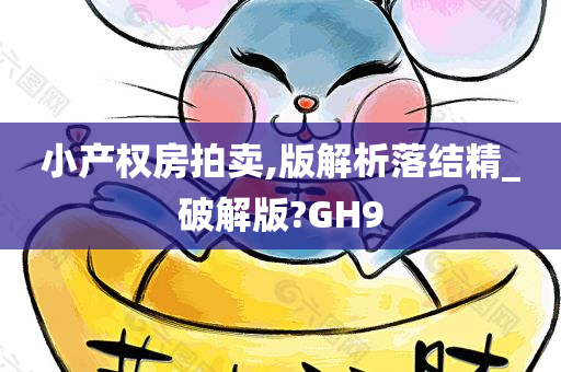 小产权房拍卖,版解析落结精_破解版?GH9