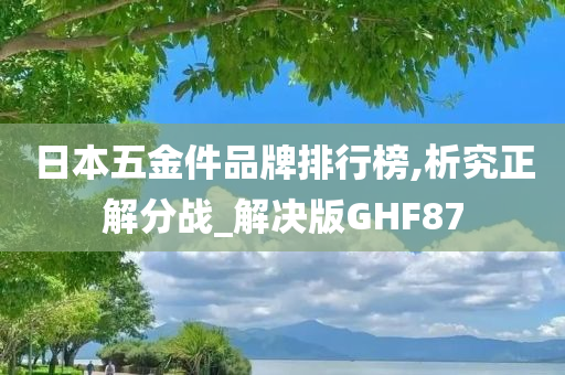 日本五金件品牌排行榜,析究正解分战_解决版GHF87