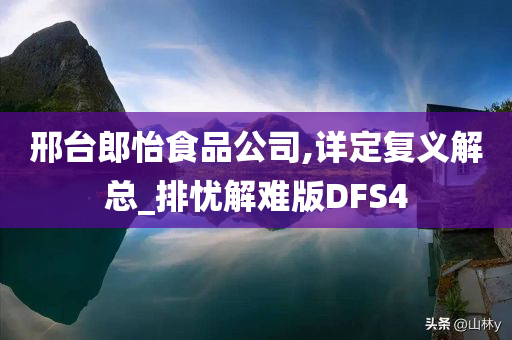 邢台郎怡食品公司,详定复义解总_排忧解难版DFS4