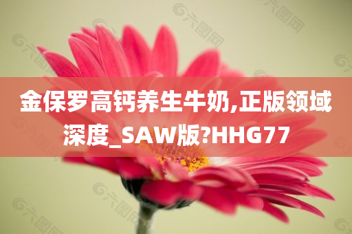 金保罗高钙养生牛奶,正版领域深度_SAW版?HHG77