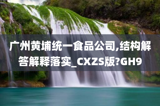 广州黄埔统一食品公司,结构解答解释落实_CXZS版?GH9