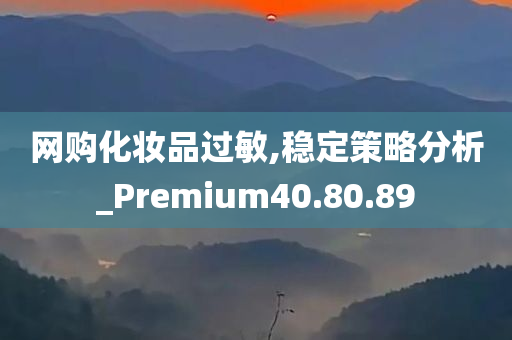 网购化妆品过敏,稳定策略分析_Premium40.80.89