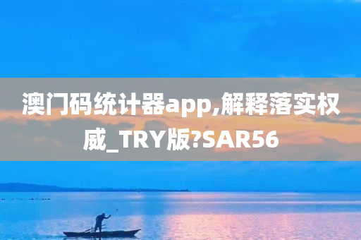 澳门码统计器app,解释落实权威_TRY版?SAR56