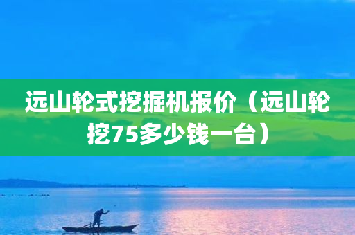 远山轮式挖掘机报价（远山轮挖75多少钱一台）