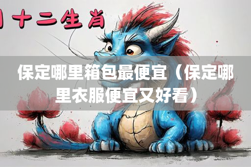 保定哪里箱包最便宜（保定哪里衣服便宜又好看）