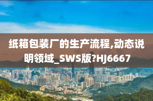 纸箱包装厂的生产流程,动态说明领域_SWS版?HJ6667